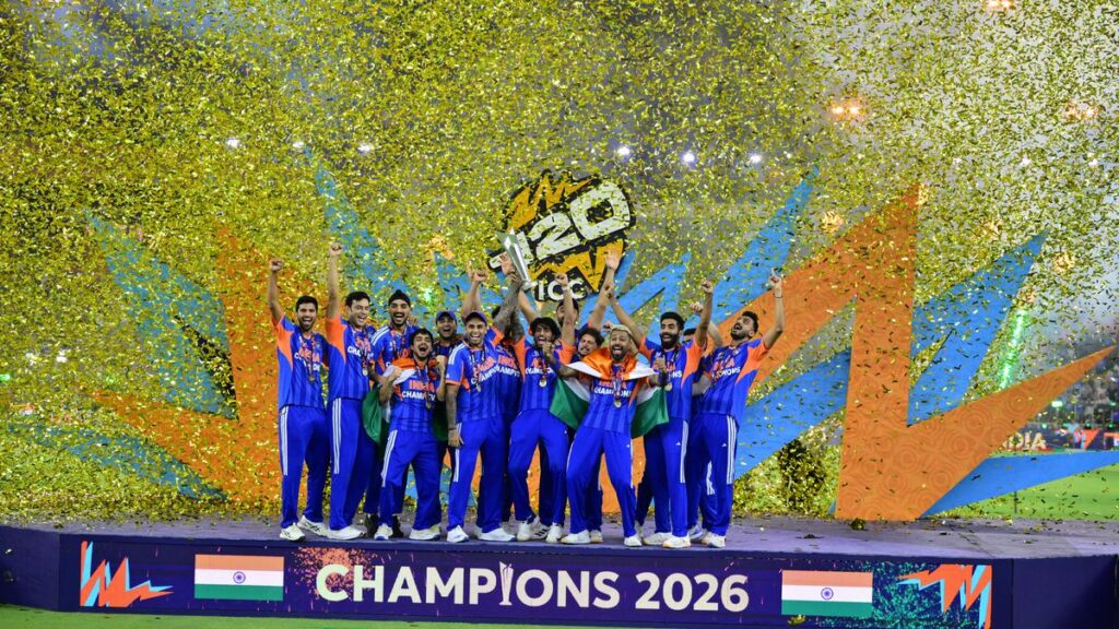 BCCI Announces ₹131 Crore Reward for Team India After T20 World Cup 2026 Victory
