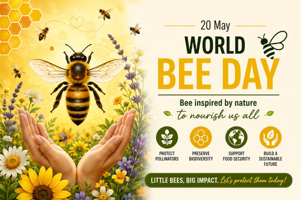 World Bee Day 2026: Theme, Significance, History, and Why Bees Matter