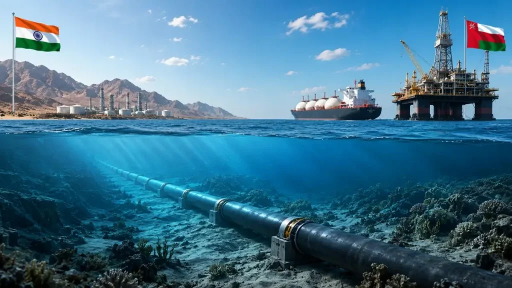India Plans ₹40,000 Crore Subsea Gas Pipeline from Oman to Gujarat